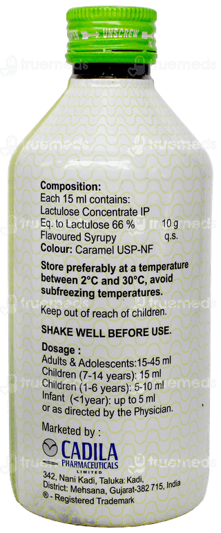Cadilose Lemon Flavour Sugar Free Solution 250Ml